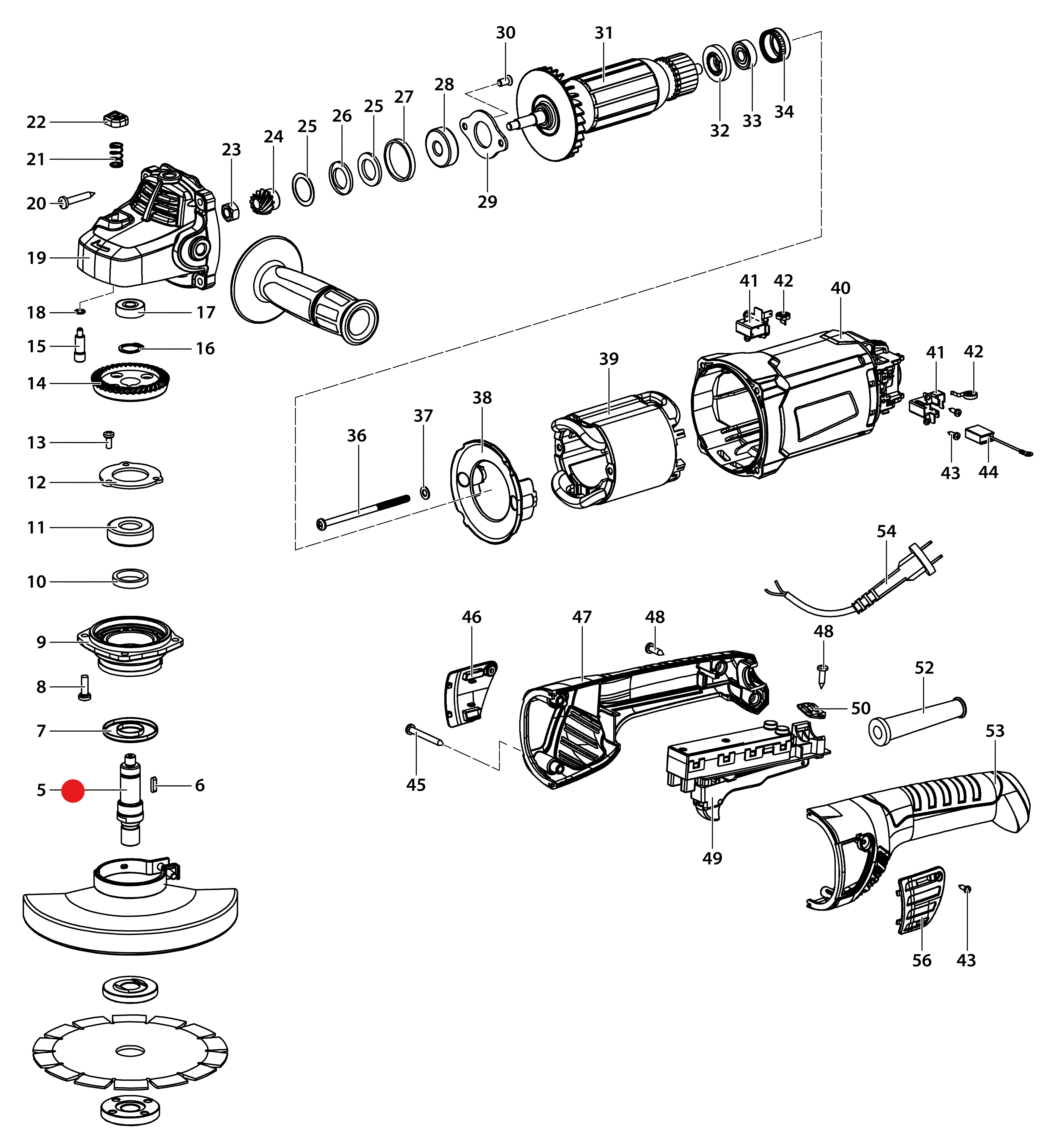 Vřeteno EBU 150 - 16